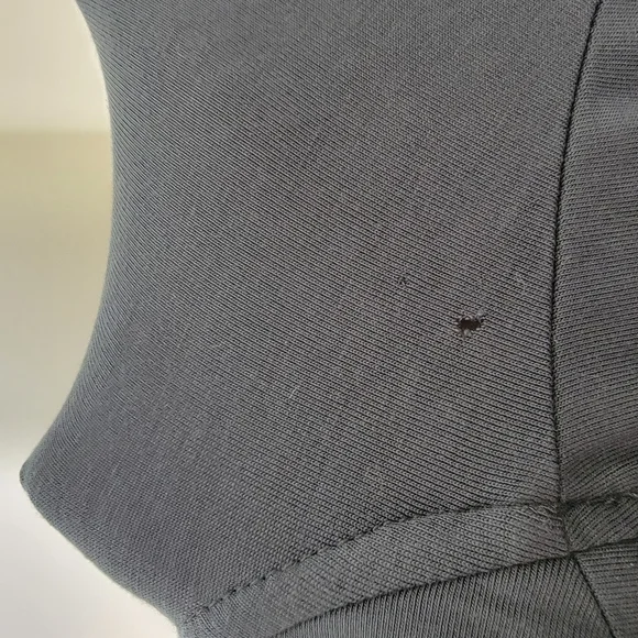 NWT Quince Tencel Jersey Midi Wrap Dress Gray Size Large - Picture 10 of 10